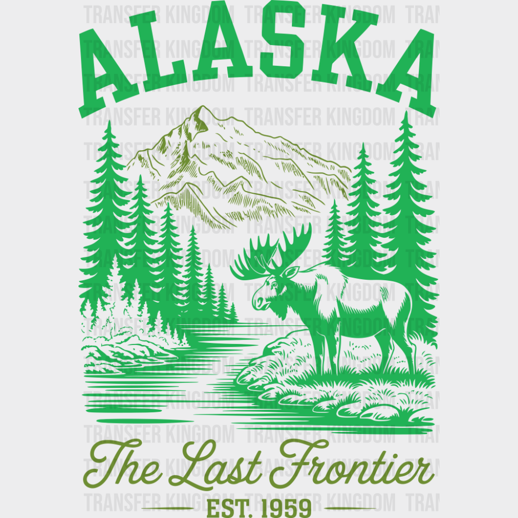 Alaska The Last Frontier - States & Cities DTF Transfer