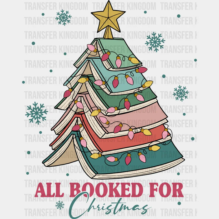 ALL BOOKED Christmas Design - DTF heat transfer
