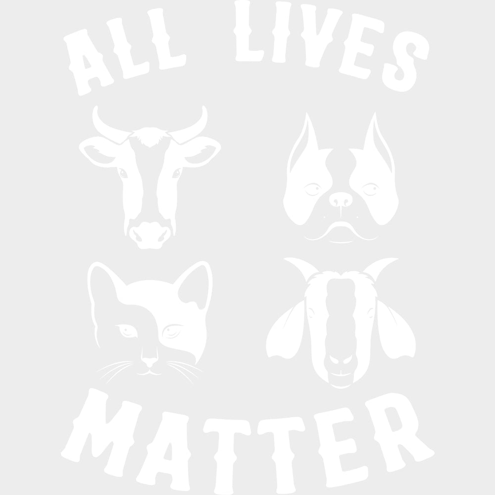 All Lives Matter - Vegan DTF Transfers - Adult Unisex - S & M (10’’) / Light Color Design (See Imaging)