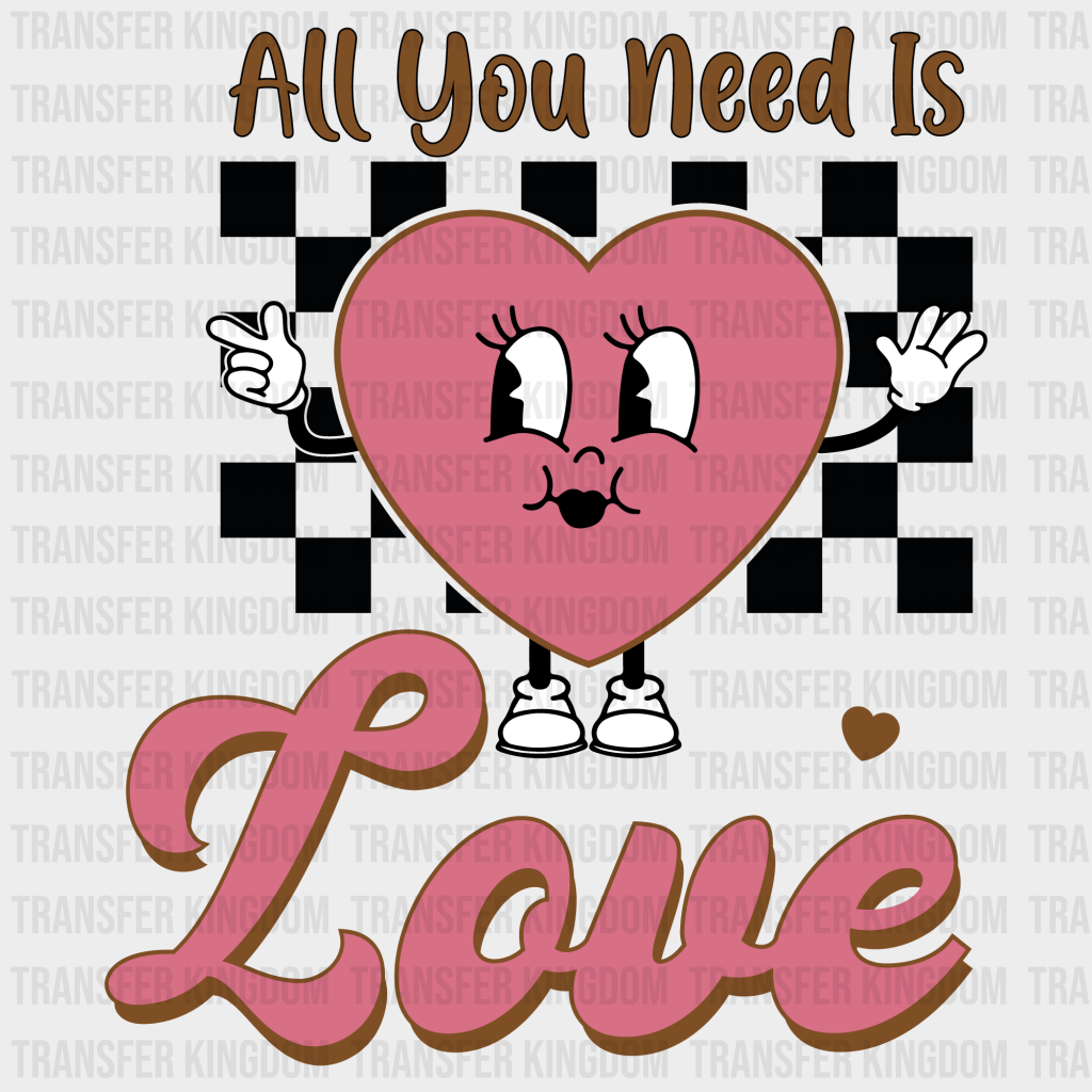 ALL YOU NEED IS LOVE - DTF heat transfer - transfer-kingdom