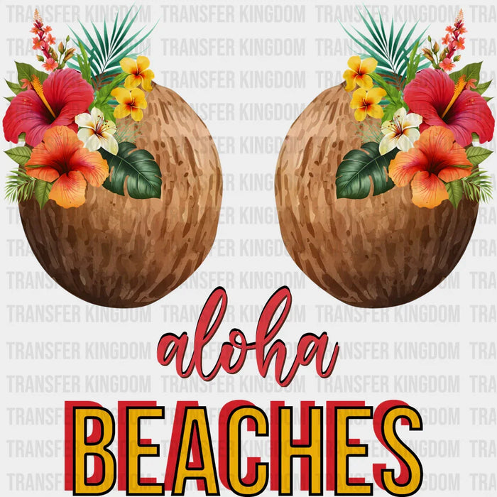 Aloha Beaches Coconut - Summer DTF Transfer