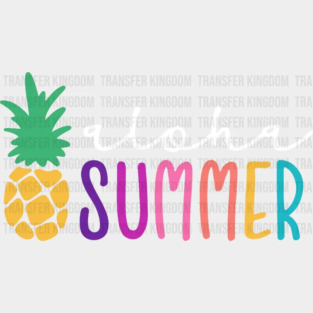 Aloha Summer Pineapple - Hawaii Lover Design Dtf Heat Transfer