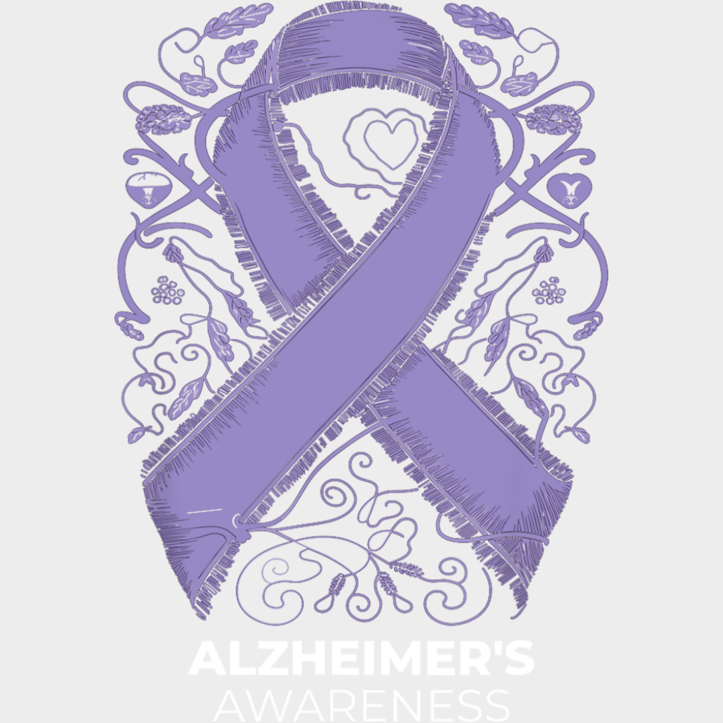 Alzheimer’s Awareness - Alzheimer’s Awareness DTF Transfer Adult Unisex - S & M (10’’) / Light Color Design (See
