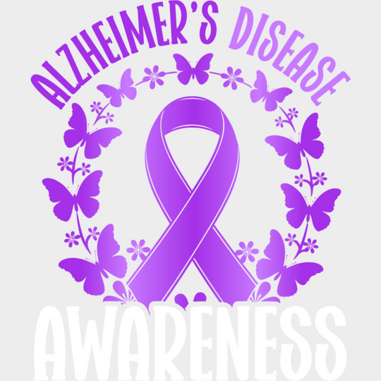 Alzheimer’s Disease Awareness - Alzheimer’s Disease DTF Transfer Adult Unisex - S & M (10’’) / Light Color Design (See