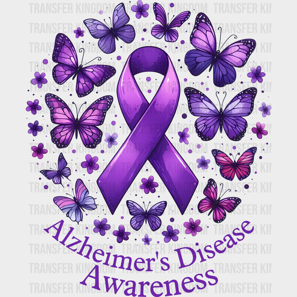 Alzheimer's Disease Awareness Ribbon - Alzheimer's Awareness DTF Transfer transfer-kingdom