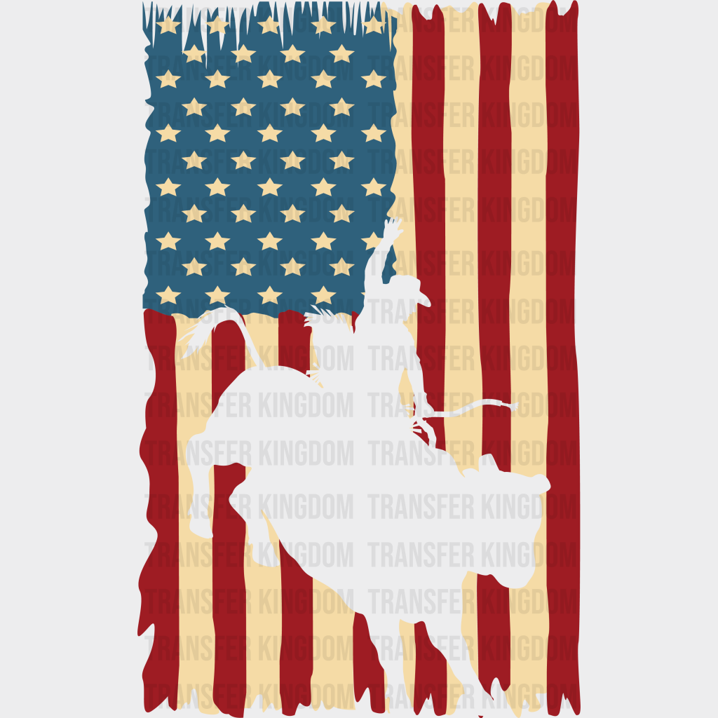 American Flag Design - Rodeo Dtf Transfers