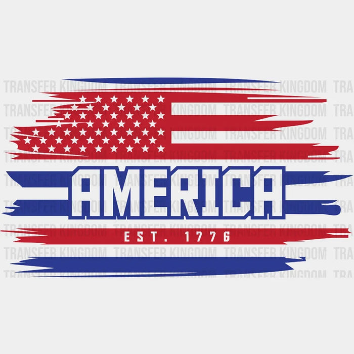 American Flag Est. 1776 - 4th Of July DTF Transfer