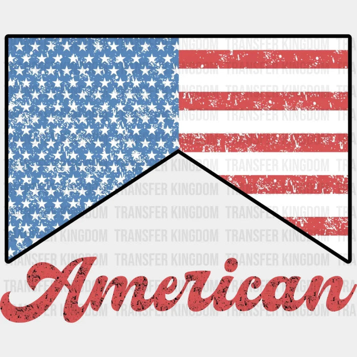American Flag DTF Transfer