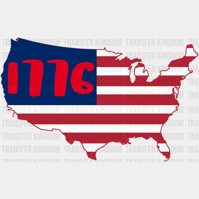 American Flag 1776 - 4th Of July DTF Transfer