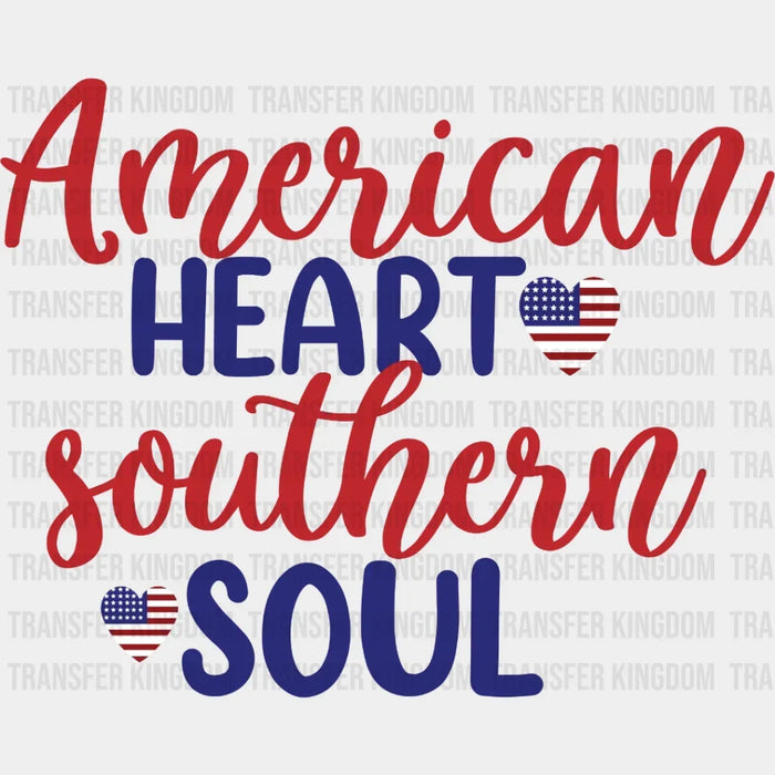 American Heart Southern Soul - 4th Of July DTF Transfer