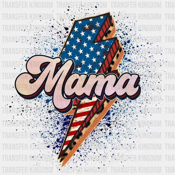 American Mama Lightening Bolt DTF Transfer
