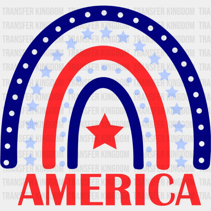 American Rainbow DTF Transfer