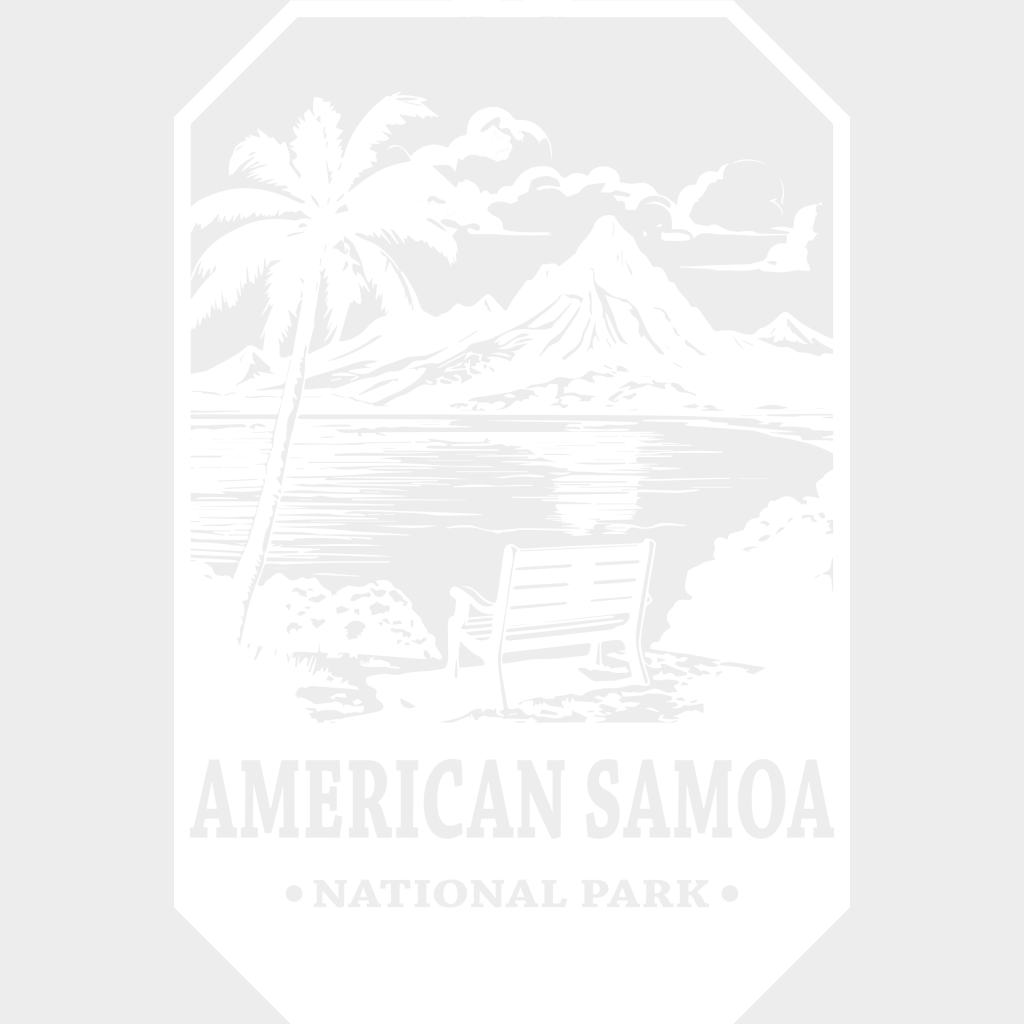 American Samoa National Park Design - Parks Dtf Transfers Unisex S & M (10’) / Light Color See