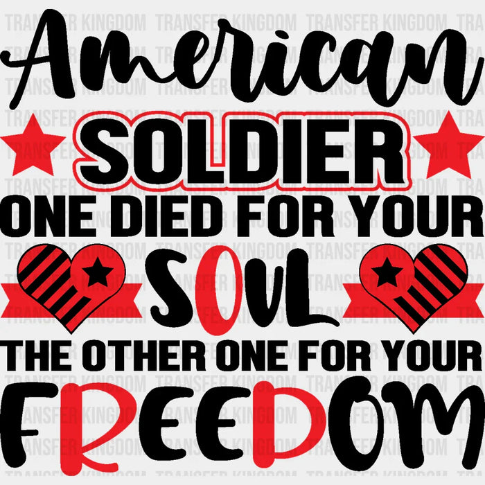 American Soldier - Memorial Day DTF Transfer