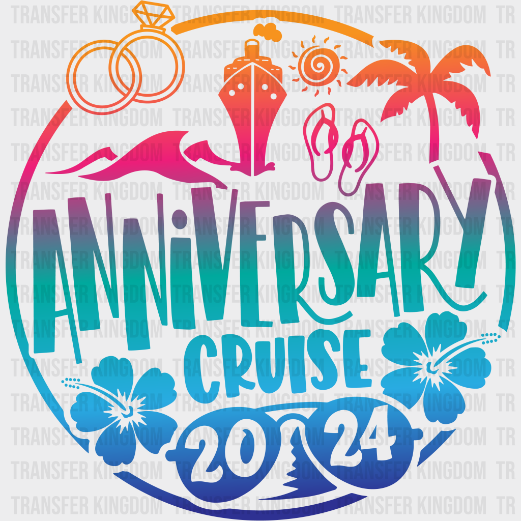 Anniversary Cruise Family Trip Dtf Transfer