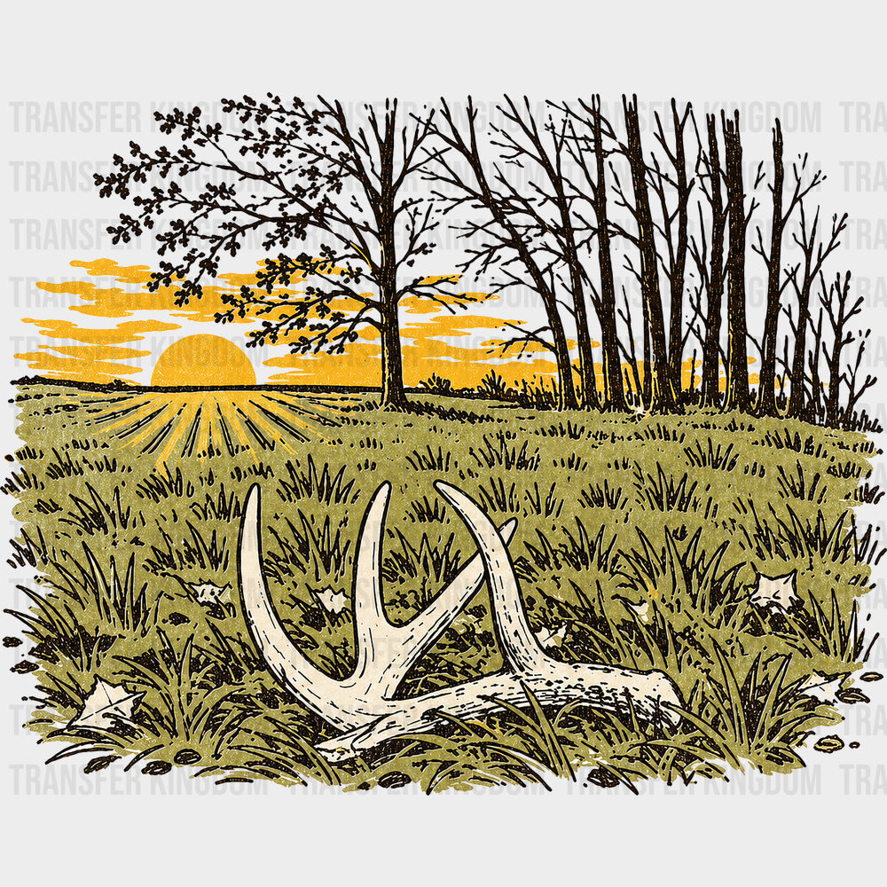 Antlers At Sunset - Hunting DTF Transfers