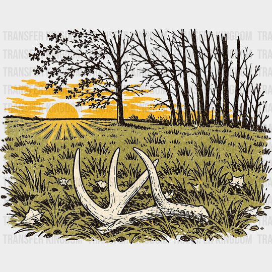 Antlers At Sunset - Hunting DTF Transfers