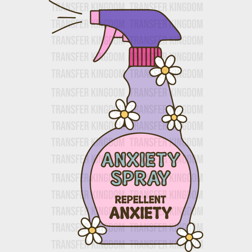 Anxiety Spray, Repellent Anxiety - Mental Health DTF Transfers transfer-kingdom