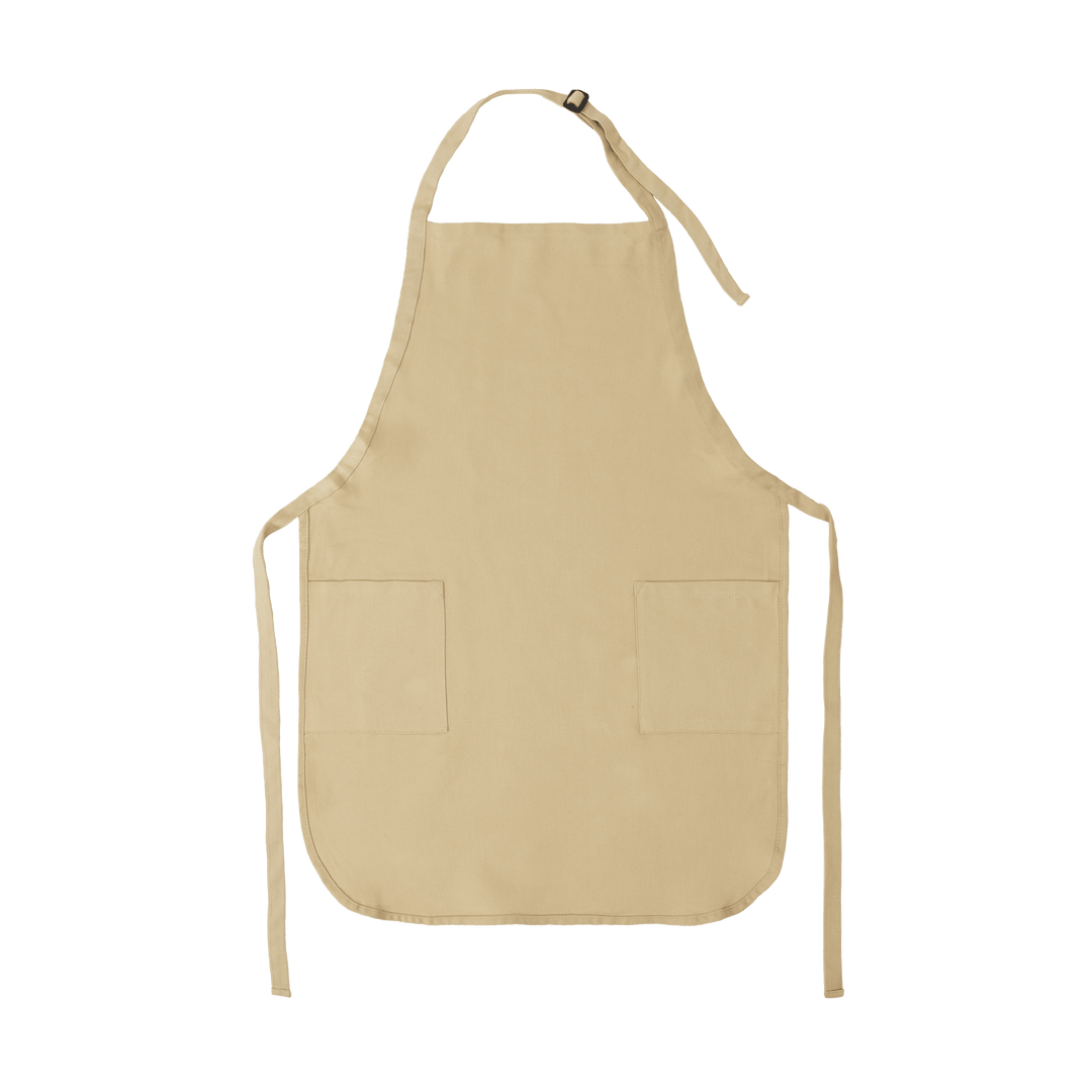 Apron with Patch Pockets Adjustable Neck Strap With Buckle