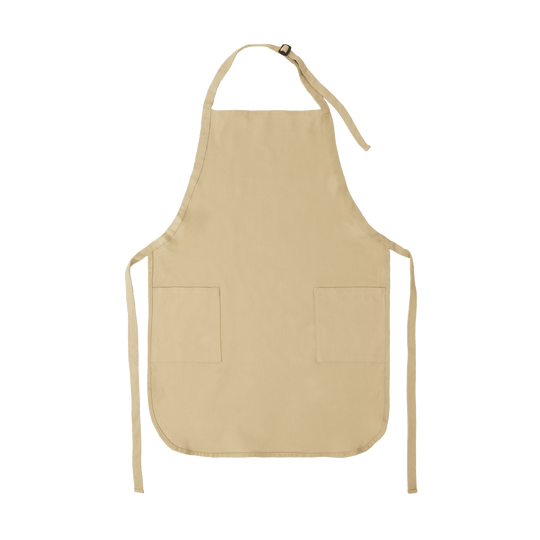 Apron with Patch Pockets Adjustable Neck Strap With Buckle
