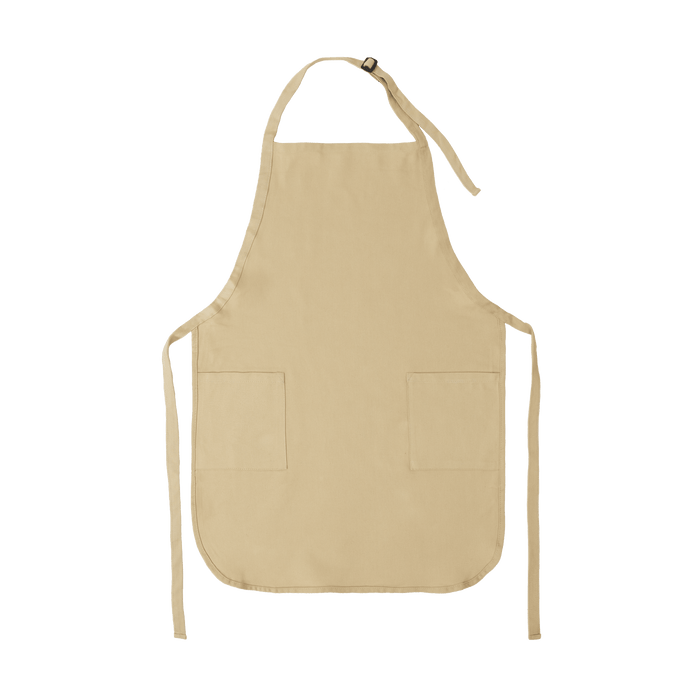 Apron with Patch Pockets Adjustable Neck Strap With Buckle