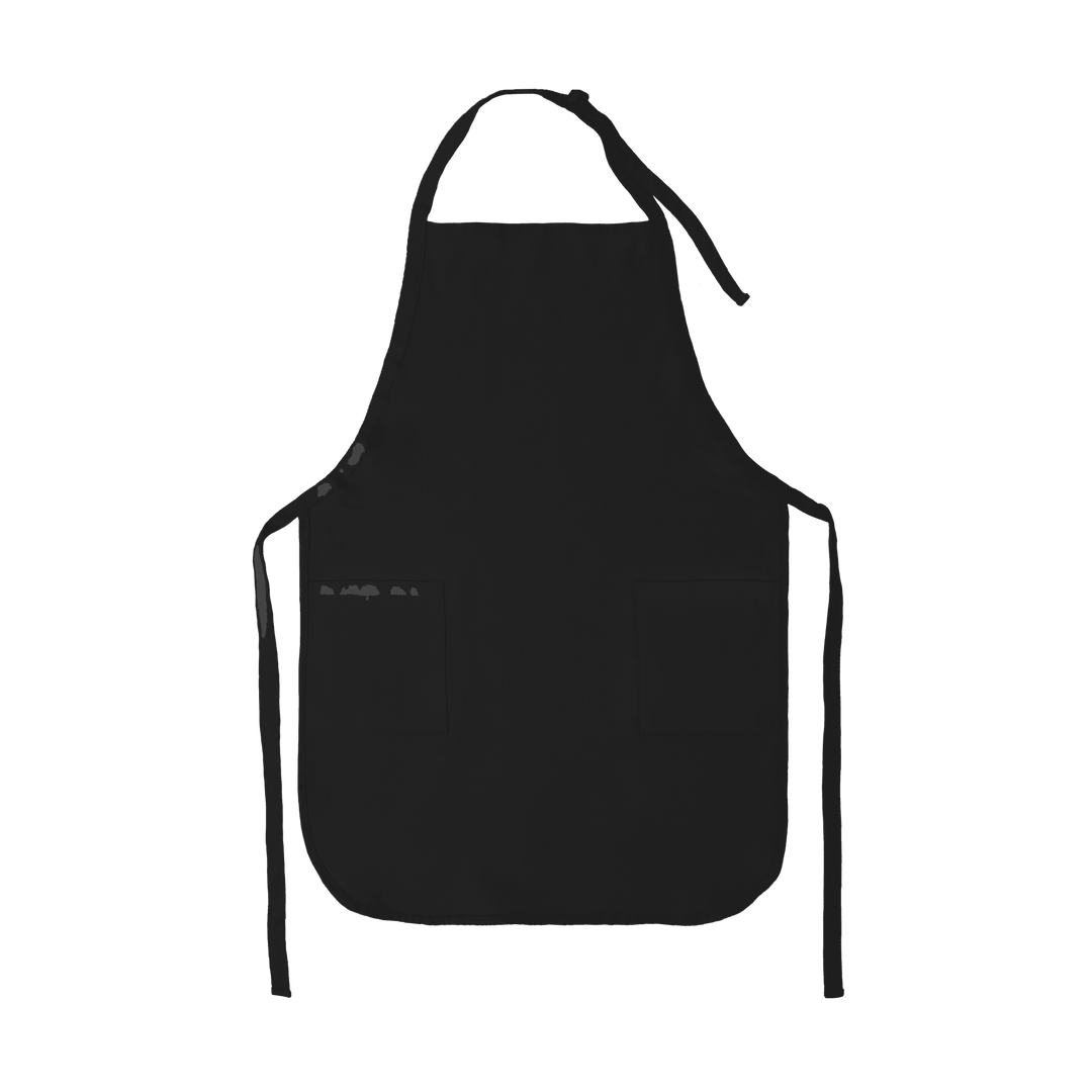 Apron with Patch Pockets Adjustable Neck Strap With Buckle