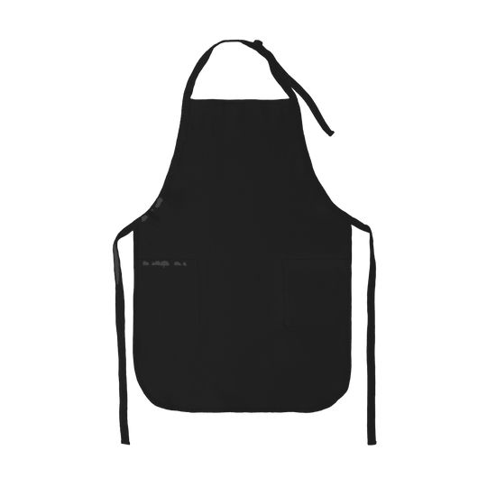 Apron with Patch Pockets Adjustable Neck Strap With Buckle