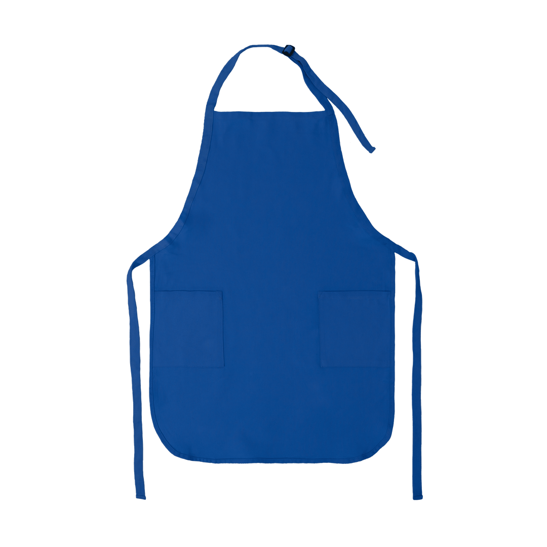 Apron with Patch Pockets Adjustable Neck Strap With Buckle