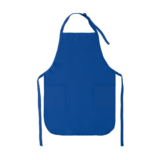 Apron with Patch Pockets Adjustable Neck Strap With Buckle