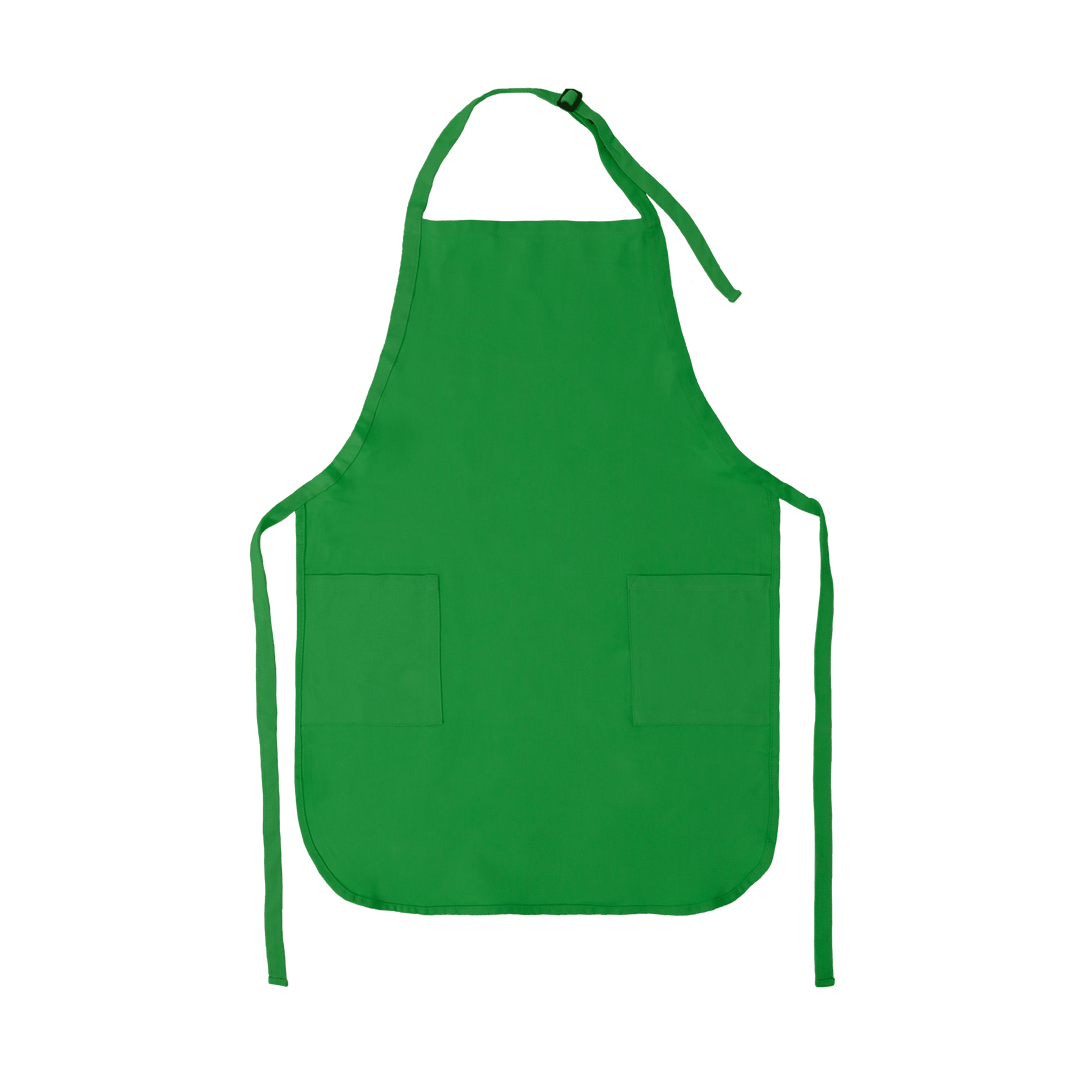 Apron with Patch Pockets Adjustable Neck Strap With Buckle