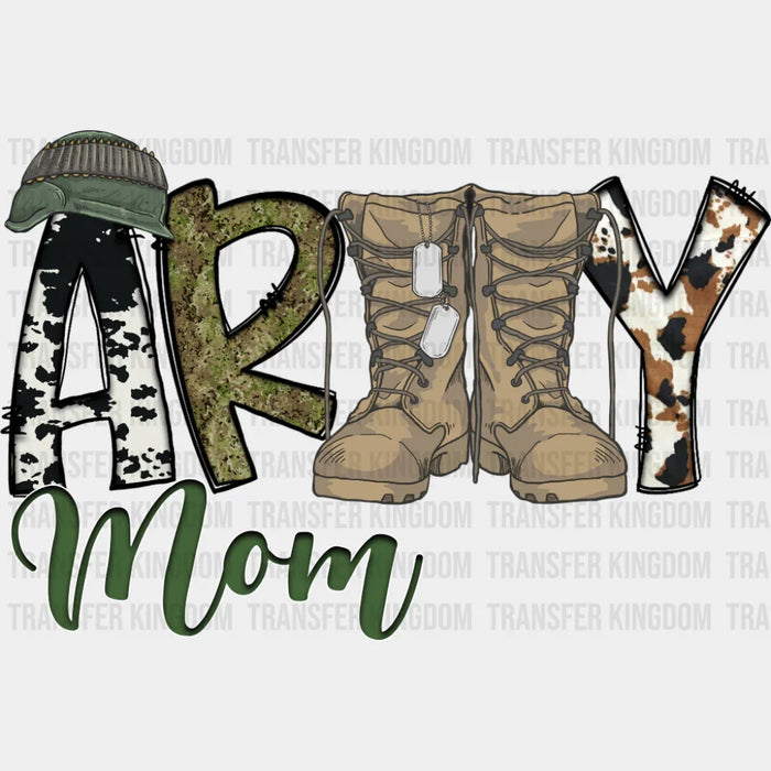 Army Mom Boots - Military DTF Transfer