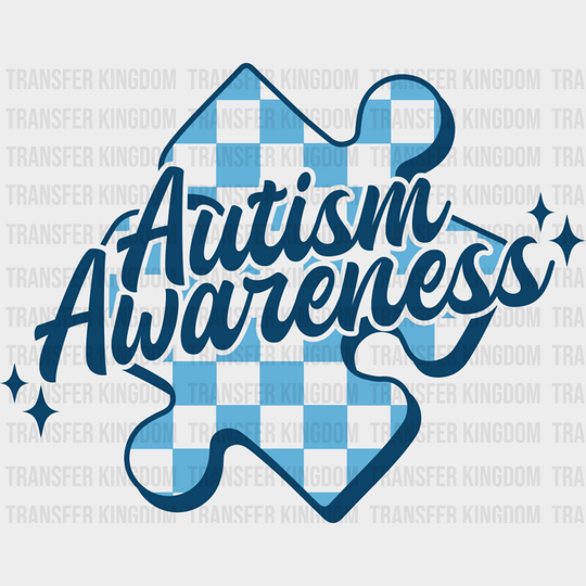 Autism Awareness Blue Design - Autism Awareness DTF Transfer