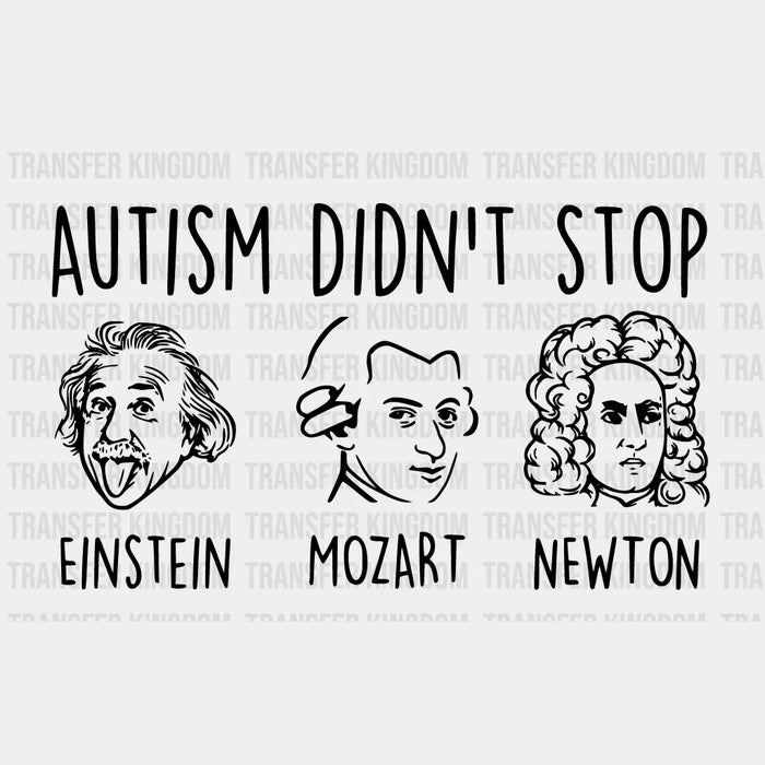 Autism Didn't Stop Autism Awareness Design - DTF heat transfer