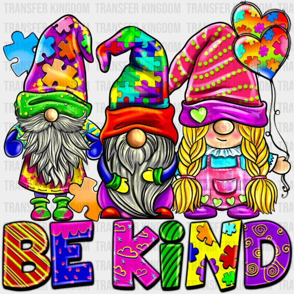 Autism Gnomies Be Kind Design