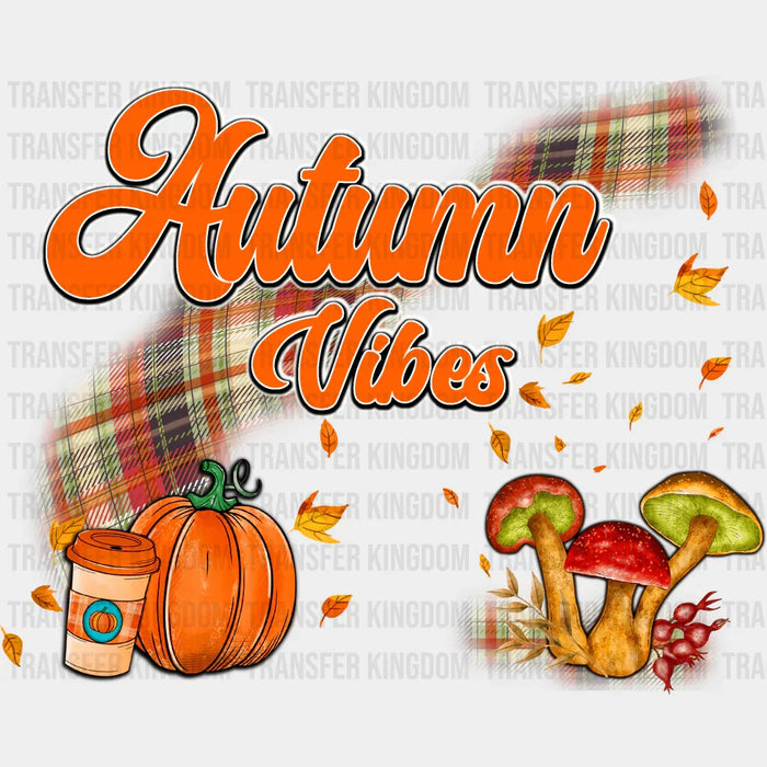 Autumn Vibes Mushrooms - Fall DTF Transfer