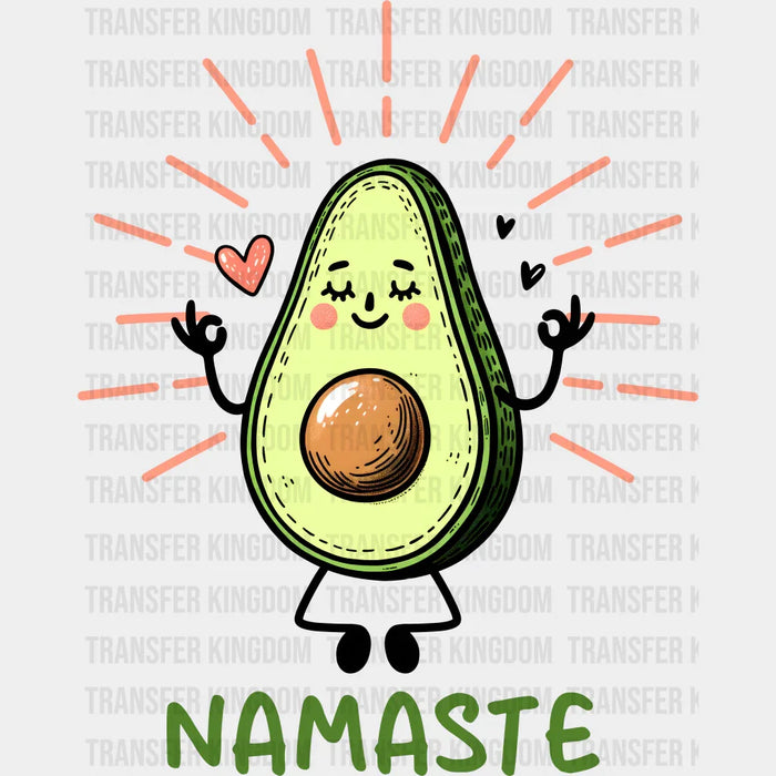 Avocado Namaste - Yoga DTF Heat Transfer
