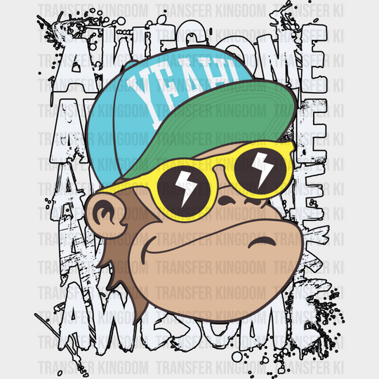 Awesome Monkey - Funny DTF Transfer