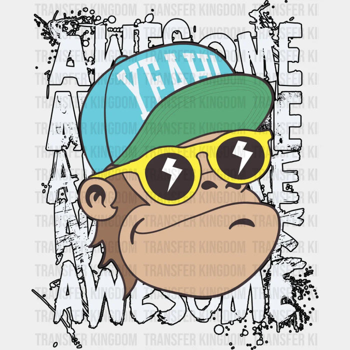 Awesome Monkey - Funny DTF Transfer