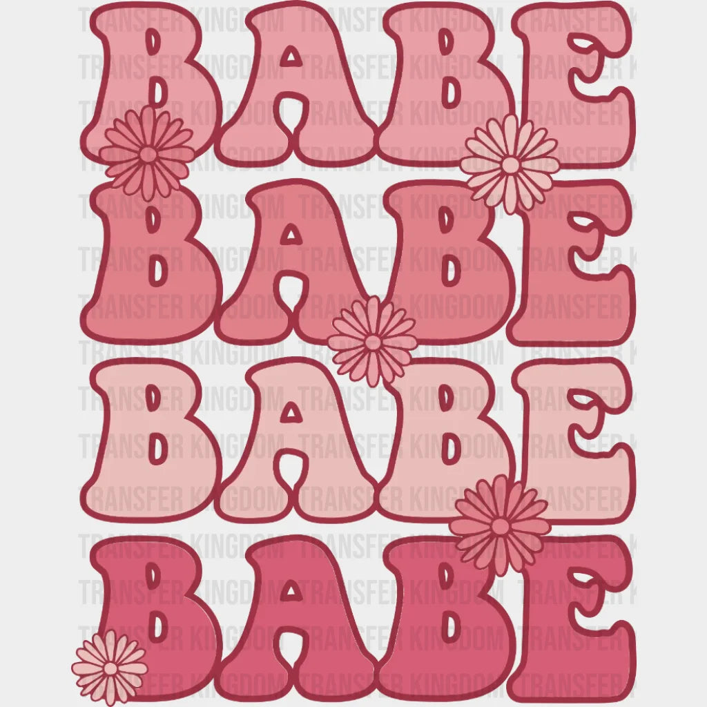 Babe Floral Design - Dtf Heat Transfer