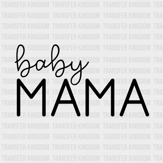 Baby Daddy / Mama Design - Reveal Pregnancy Announcement Dtf Heat Transfer Unisex S & M ( 10 ) Dark