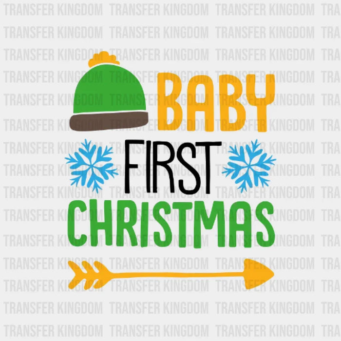 Baby First Christmas, Christmas Design - DTF heat transfer