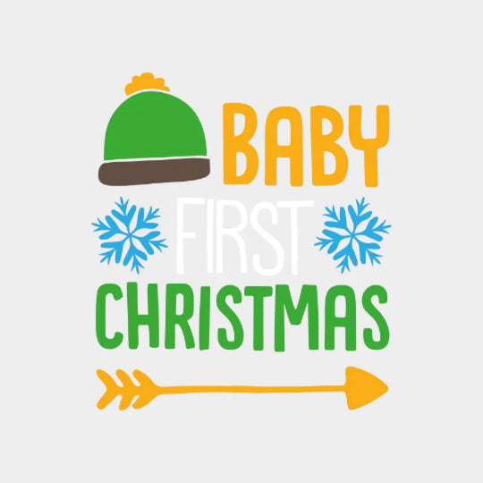 Baby First Christmas Design - Dtf Heat Transfer