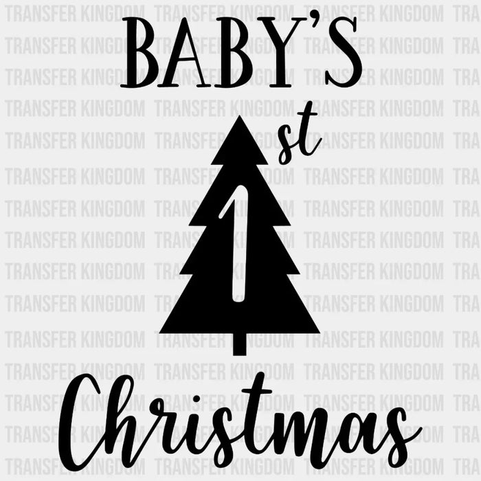 Baby's 1st Christmas Tree Design - DTF heat transfer