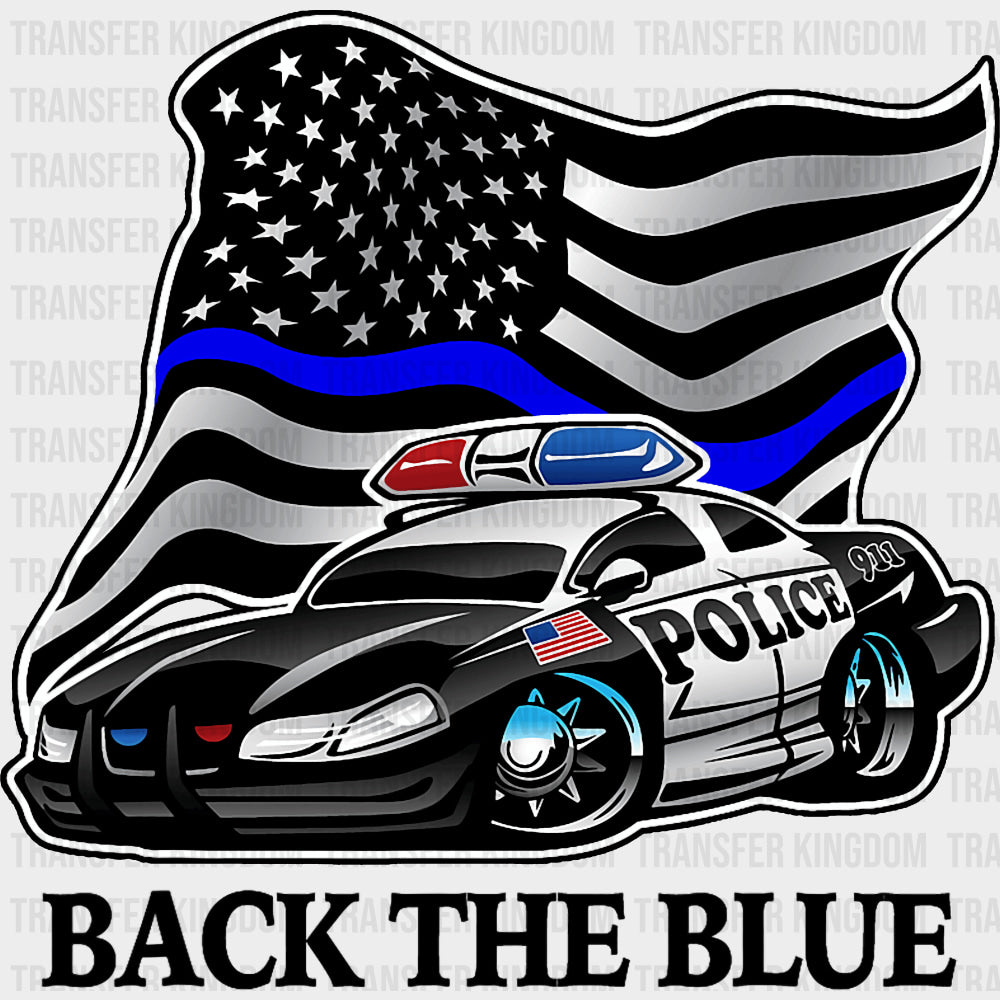 Back The Blue - Police DTF Transfers transfer-kingdom Dark Color Design (See Imaging)