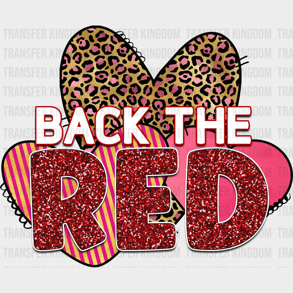 Back The Red, Sequin - Fire Department DTF Transfers transfer-kingdom Dark Color Design (See Imaging)