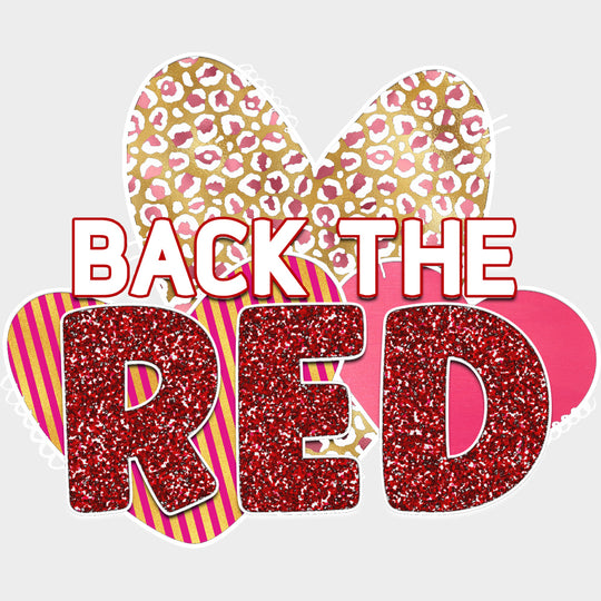 Back The Red, Sequin - Fire Department DTF Transfers transfer-kingdom Light Color Design (See Imaging)
