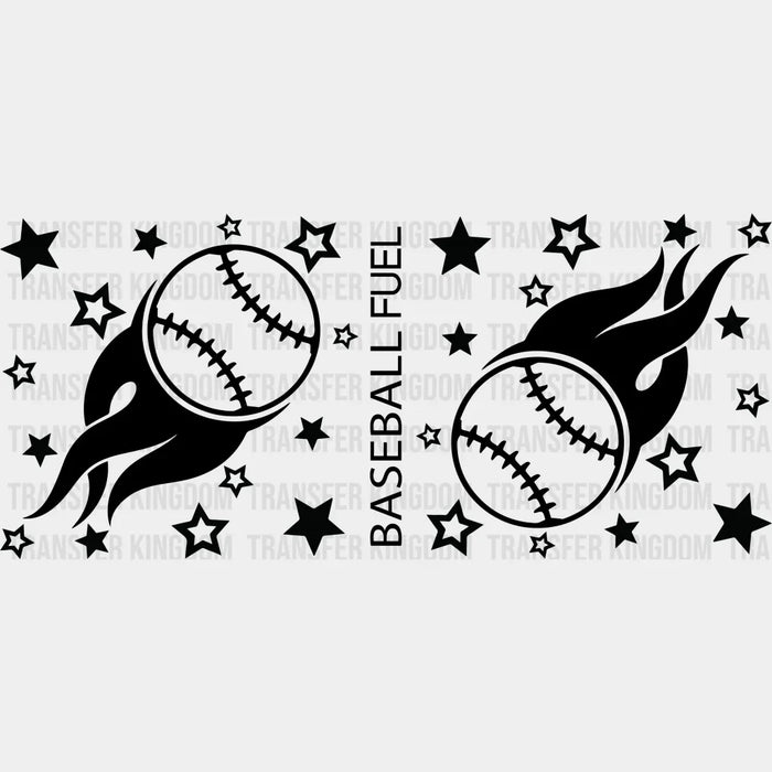 Baseball Fuel Design - Baseball Cup Wrap UV Sticker Permanent UV DTF Decal