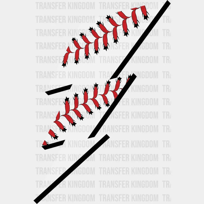 Baseball Lightning  DTF Transfer