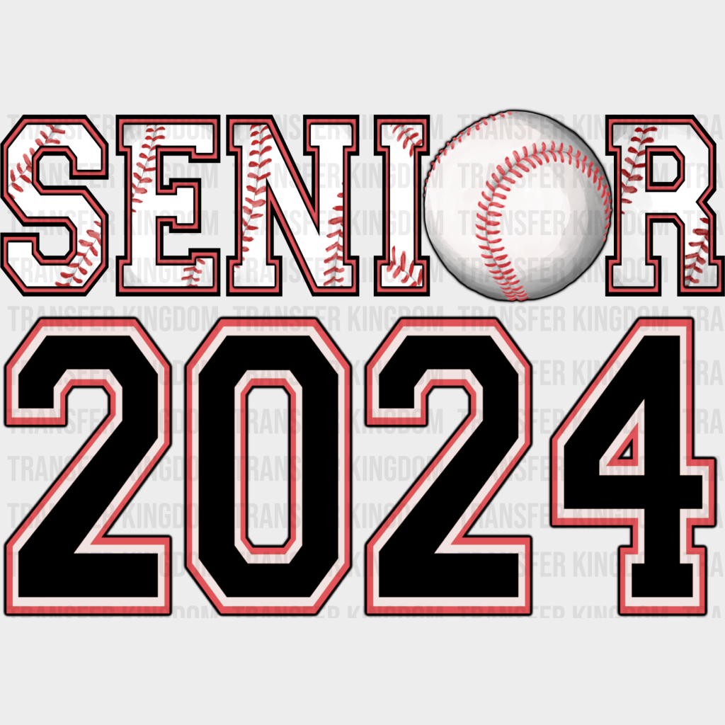 Baseball Senior 2024 - Graduation Dtf Transfer