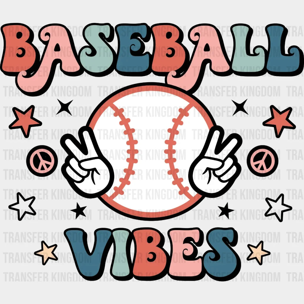 Baseball Vibes Hands Dtf Transfer